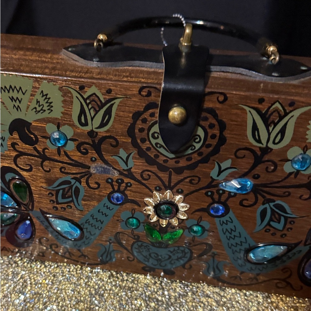 Vintage Enid Collins Handcrafted Box Purse - Picture 9 of 9